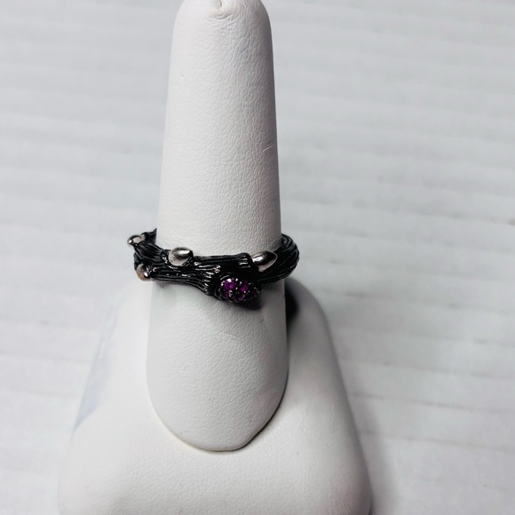 STEPHEN DWECK DIAMONDS Sterling Silver Branch Ring Size 7 - Picture 1 of 9